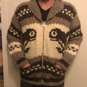 Mens Cowichan Wool Sweater